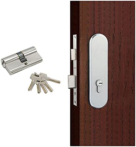 TGRTY Kapı Kilidi Silindir ile Anahtar Çift Kilidini Kapı ve Pencere Güvenlik 60 70 80 90mm Silindirik Anahtar Anti-Hırsızlık