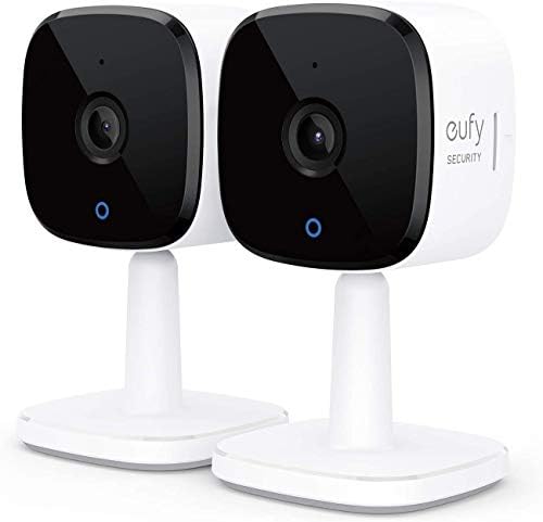 eufy Security Solo IndoorCam C24 2-Cam Kit, 2K Güvenlik İç Mekan Kamerası, Wi-Fi bağlantılı Takılabilir Kamera, İnsan ve Evcil