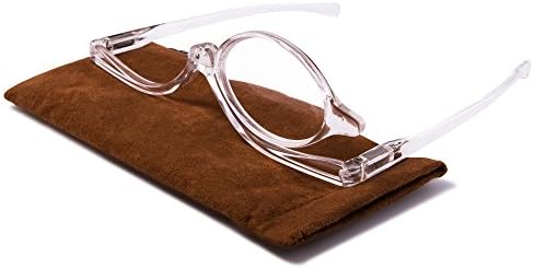 EYEGUARD Okuyucular 2 Paket Büyüteç Makyaj Gözlük Göz Makyaj Gözlük Aşağı Çevirmek Lens Katlanır Kozmetik Bayan okuma gözlüğü