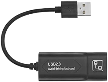 YoBuyBuy USB Ethernet Adaptörü USB 2.0 Ağ Kartı RJ45 LAN Win7 / Win8 / Win10 Dizüstü Ethernet USB Bilgisayar Oyun Aksesuarları