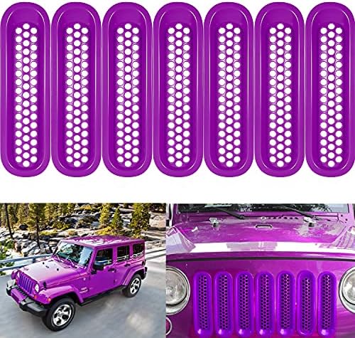 Camoo Fit ıçin Jeep Wrangler Ön ızgara Ekler Klip - Grille Guard Fit ıçin 2007 ~ 2017 Jeep Wrangler JK JKU Sınırsız Rubicon Sahara