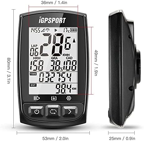 GPS Navigasyon ANT + GPS Bisiklet Bilgisayar Şarj Edilebilir IPX7 Su Geçirmez Anti-Parlama Ekran Bisiklet Bisiklet Bisiklet GPS