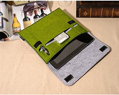 Ipad için Koruyucu Düğme Tablet Kol Çantası Kılıfı Kapak Çanta taşıma (Apple Yeşil, 7-7. 9 inç)