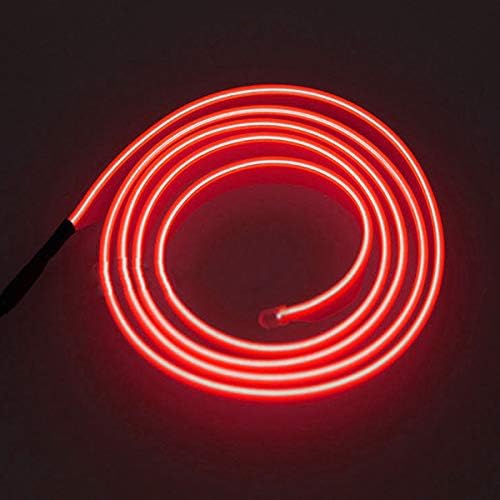 LED dekoratif tel şerit soğuk ışık kırmızı evrensel araba oto iç atmosfer Neon