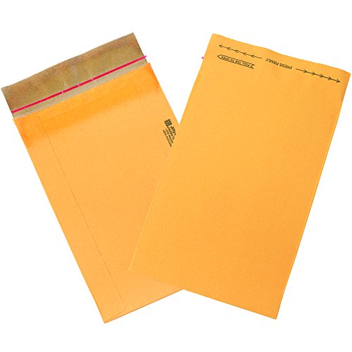 KUTU ABD BB822 Jiffy Rigi Çanta Postaları, 3,8 1/2 x 13, Kraft (200'lü Paket)