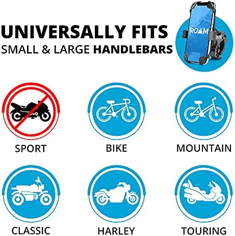 Roam Evrensel Bisiklet Telefon Dağı için Motosiklet-Bisiklet Gidon, Ayarlanabilir-Turuncu-Tüm iphone'lara Uyar, 12, 11, X, iPhone