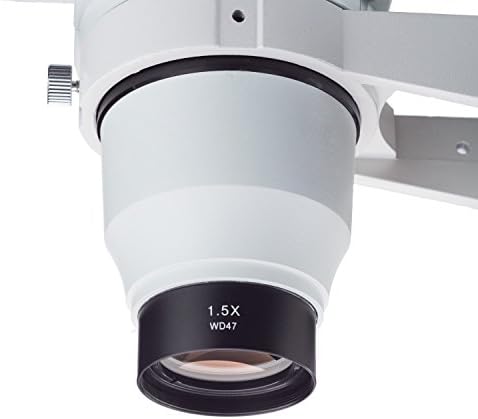 AmScope ZM15 1.5 X Barlow Lens İçin ZM-Serisi Stereo Mikroskop Kafaları, 48mm Çap Dağı