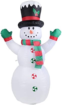 Vıpush 4 FT Noel şişme kardan adam küre havaya uçurmak için LED ışıkları ile noel süslemeleri kapalı açık Yard çim tatil bahçe