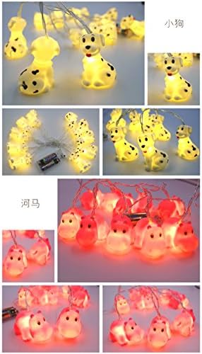 Fantasee 1.5 M 10 LED Yavru Köpek dize ışıklar Pil kumandalı LED peri Fantastik ışıklar Yatak Odası Bebek Odası Çocuk Odası Doğum