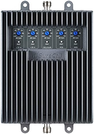 SureCall Fusion5s 2.0 Cep Telefonu Sinyal Güçlendirici için Ev ve Ofis kadar 10000 sq ft, Yagi Paneli Antenler, Çok Kullanıcı