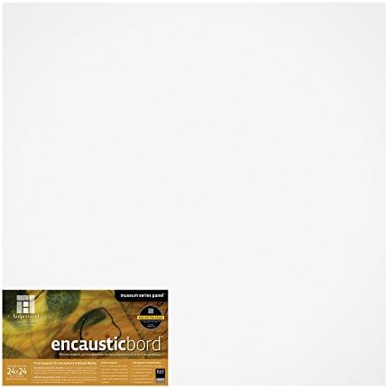 Encaustics ve Karışık Ortamlar için Ampersand Encausticbord Sunta Paneli, 1,5 inç Derinlik Beşiği, 24X24 İnç (ENC152424)