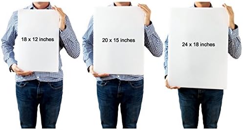 Oluklu Ticari Plastik Oyma Tahtası, NSF Sertifikalı, HDPE Poli, 18 x 12 x 0,5 inç, Beyaz