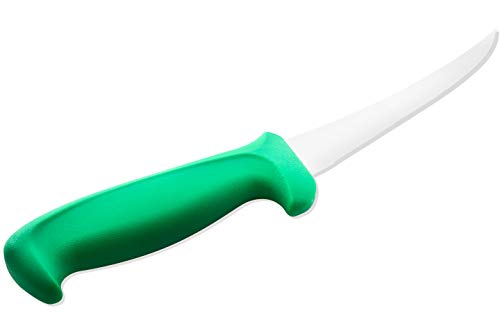 Mundıal G5607-6 6 İnç Kavisli Yarı Sert, Yeşil kemiksi saplı Bıçak, 6