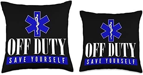 EMS Aksesuarları ve Ilk Müdahale Hediyeler EMT / Acil Sağlık Hizmetleri / Görev Kendinizi Kurtarmak Atmak Yastık, 18x18, Renkli