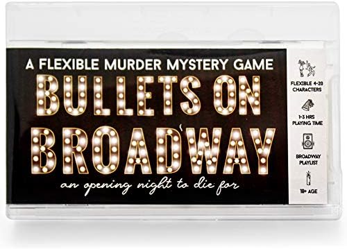 Bullets on Broadway Murder Mystery Party 3-20 Oyuncu için Oyun / Şahsen veya Sanal Olarak Oyna / Broadway Temalı Oyun 13 Yaş