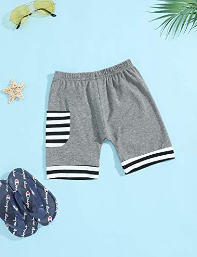 Gavol Toddler Erkek Bebek Giysileri Düz Renk Yelek Üst + Kamuflaj Şort Erkek Bebek Yaz Kıyafetleri