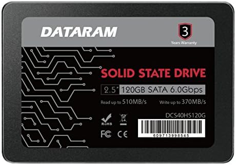 DATARAM 120 GB 2.5 SSD Sürücü Katı Hal Sürücü GİGABYTE GA-AB350M-GAMING 3 ile Uyumlu