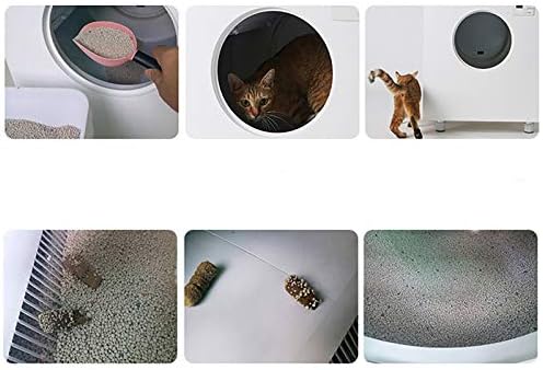 BBCVTREQA Kedi kumu tepsisi Otomatik Kedi kum kabı Akıllı Çekmece Tipi Kedi Tuvalet Elektrikli Kendi Kendini Temizleyen Yapışkan