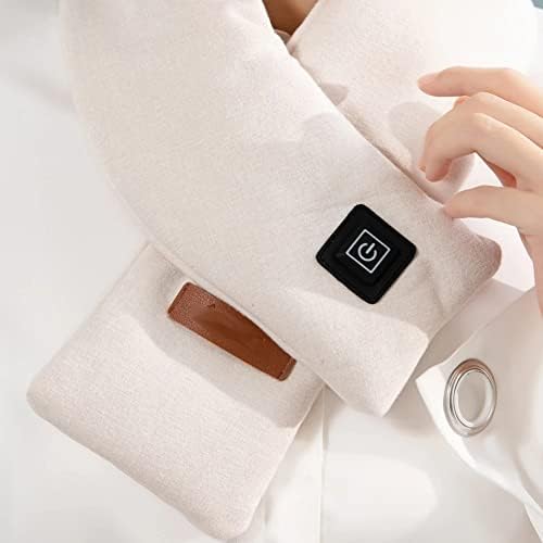 SCDZS kış ısıtmalı eşarp kış eşarp USB elektrikli ısıtmalı boyun Wrap ile 3 ısıtma seviyeleri ısıtma eşarp şal boyun ısıtıcı