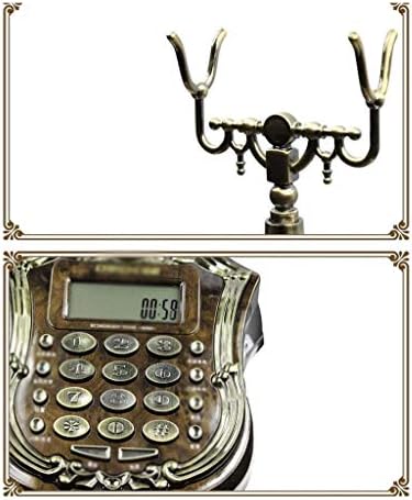 PDGJG Telefon-Retro Vintage Antik Stil Döner Düğme Masası Telefon Telefon Ev Oturma Odası Dekor