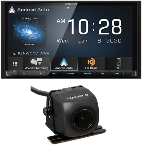 Kenwood DMX907S 6.95 Kapasitif Dokunmatik Panel Dijital Multimedya Alıcısı Bluetooth ve HD Radyo ile (CD Çalmıyor) | Apple CarPlay