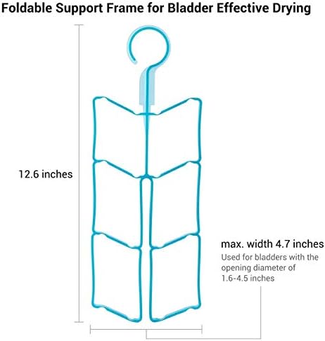 Miracol Mavi sıvı alımı sırt çantası Paketleri ile 2L Su Mesane ve sıvı alımı mesane Temizleme Kiti 4 in 1 Temizleyici Fırça