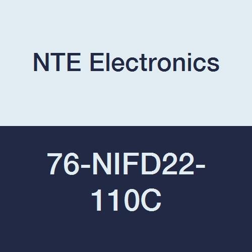 NTE Electronics 76-NIFD22-110C Naylon İzoleli Dişi Bağlantı Kesme, Kalay Kaplama Kaplama, Pirinç Terminal, 22-18 AWG Tel Ölçer,