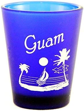 Guam ABD Pasifik Bölgesi Kobalt Mavisi Buzlu Atış Camı