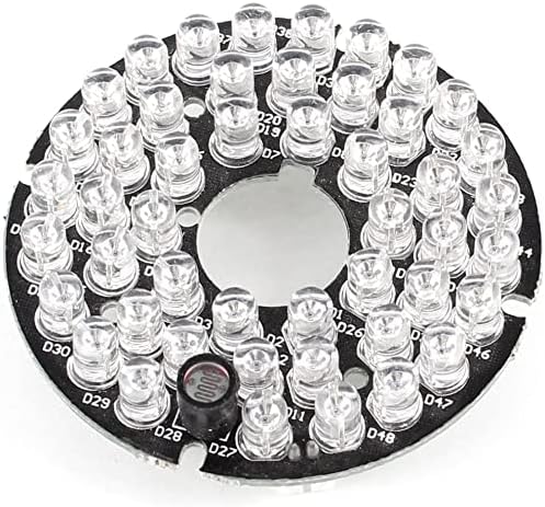 EuısdanAA 48 LEDs 90 Derece Aydınlatıcı IR Kızılötesi Kurulu CCTV CCD Güvenlik Kamera için (48 LEDs Tablero ınfrarrojo IR del