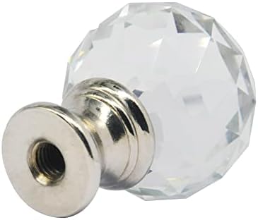 Kristal Cam Top Lamba Finials Kapak Düğmesi, Abajurlar için Elmas Topuzu Finials, Masa veya Zemin Lambaları için Cam Top Üst