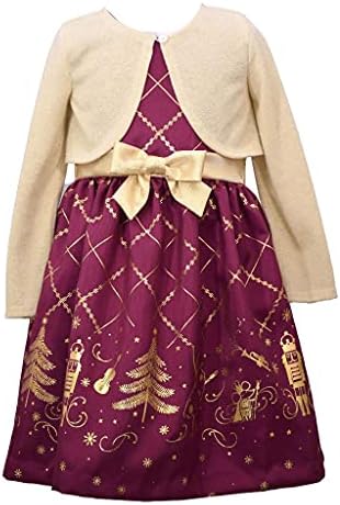 Bonnie Jean Noel Elbisesi-Altın Hırka ile Fındıkkıran Elbise