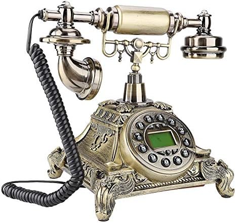BTİHCEUOT Antika Telefon, Retro Telefon Retro Sabit Sabit Telefon, Ms5501A Vintage Retro Avrupa Tarzı Taklit Antika Telefon Ev
