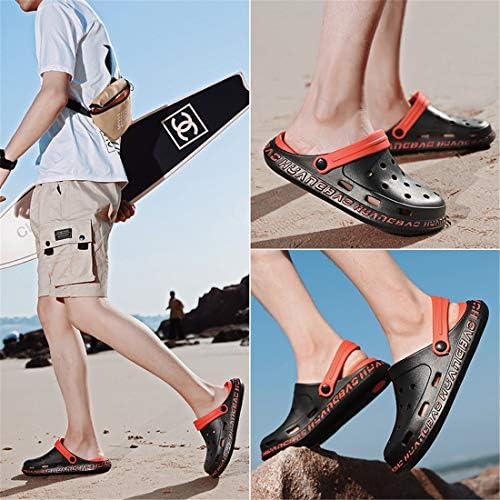 KAQ Erkek Bahçe Takunya Terlik plaj sandaletleri Rahat bağcıksız ayakkabı Hafif Kapalı Açık Takunya Duş su ayakkabısı Katır Takunya