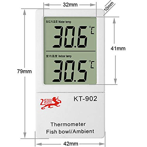 2 in 1 Balık Tankı Termometre akvaryum termometresi Dijital Balık Tankı Termometre ile Büyük lcd ekran Kapalı Dijital Termometre