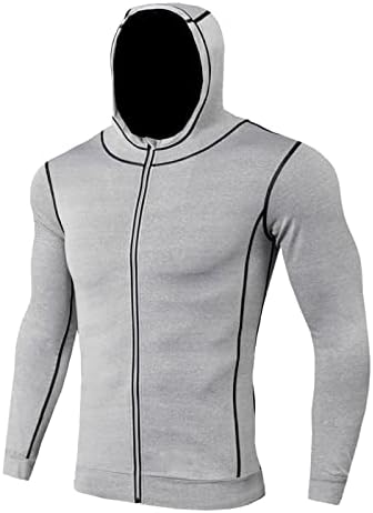 MmNote erkek Spor Koşu Çabuk Kuruyan fermuarlı ceket Eğitim Takım Elbise Tırmanma Spor Rahat Uzun Kollu Hoodie