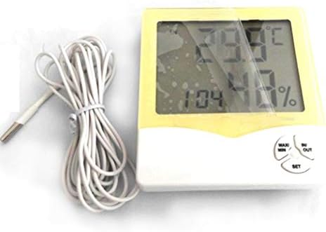 XJJZS Ev Çift Sıcaklık Higrometre Harici sıcaklık probu Sıcaklık ve Nem ölçüm cihazı Kapalı Yüksek Hassasiyetli Elektronik Termometre