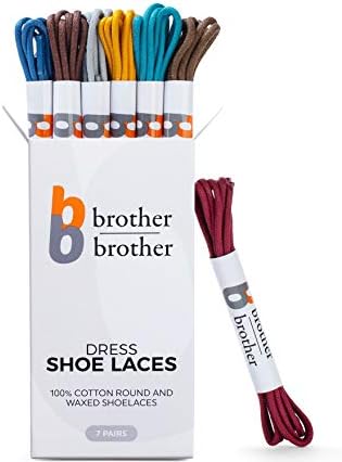 BB BROTHER BROTHER (7 Çift) Renkli Oxford Elbise Ayakkabı Bağcıkları / Ayakkabı Dizeleri