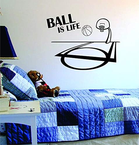 Top Hayat Basketbol Sahası Duvar Çıkartması Vinil Sanat Sticker Spor Oğlan Kız Genç Bebek NBA
