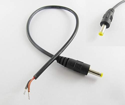 Konnektör ve Terminal DC Güç Konektörü 4.0 mm x 1.7 mm Erkek Priz CCTV Kablosu Kablosu 1ft 30cm