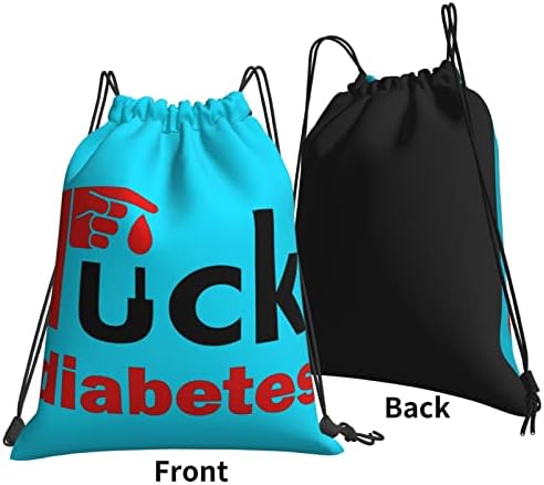 Siktir Diyabet İpli Sırt Çantası, FBlue Şerit Kayış Dize Paketi Spor Yoga Sackpack Dize Çanta Womens için