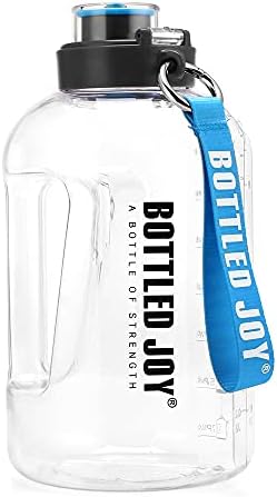 Saman Kapaklı Şişelenmiş SEVİNÇ Su Şişesi, Motivasyonel Zaman İşaretçisi Hatırlatıcılı BPA İçermeyen Büyük Su Şişesi Sızdırmaz