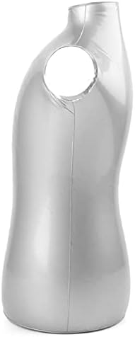 DALİZHAİ777 Manken Torso Gümüş Çocuk Yarım Vücut Şişme Manken Giyim Ekran Kukla Torso Modeli Şişme Yarım Vücut Manken Kolsuz