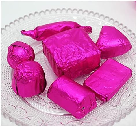 (200 adet/grup) Çikolata Paketi Kalay Folyo Kağıt Kalınlaşma Renkler Çay Sarmalayıcılar Kare Dekorasyon Pişirme Paper16 * 16