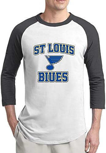 St Louis Blues Raglan Kollu T Gömlek Erkekler için