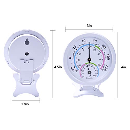 Mini Kapalı Termometre Higrometre-CHİVENİDO Oda Termometresi Masa, Mutfak, Ofis, Dış Mekan için 2'si 1 Arada Sıcaklık ve Nem