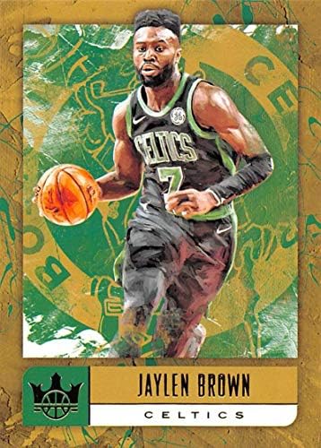 2018-19 Mahkeme Kings Uluslararası Basketbol 98 Jaylen Brown Boston Celtics Resmi Blaster Özel NBA Ticaret Kartı Panini Amerika
