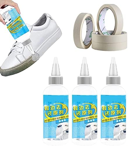 LDKK Ayakkabı Beyazlatma temizleme jeli ile Bir Yapma Bant, beyaz Ayakkabı Sneakers için Oksidasyon Jel Beyazlatma Temizleyici