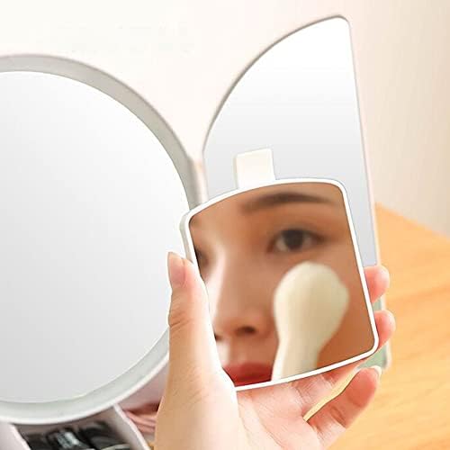Makyaj Aynası, Işıklı ve Büyütmeli Işıklı Makyaj Aynası, Depolama ile 3xMagnifying, Dokunmatik Ekran Aksesuarları Vanity (beyaz)