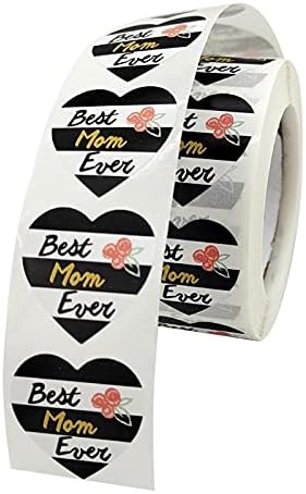 【RERERPTG】【Hazır Stok】 500 pcs anneler Günü Çıkartmalar Kalp Aile Mühür Etiketleri El Yapımı Yapışkan Etiket için Şeker hediye