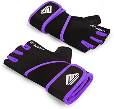 HTZPLOO egzersiz eldivenleri spor eldivenleri ağırlık kaldırma eldivenleri Erkekler Kadınlar için Tam Palmiye Pedi, Güçlü bileklik
